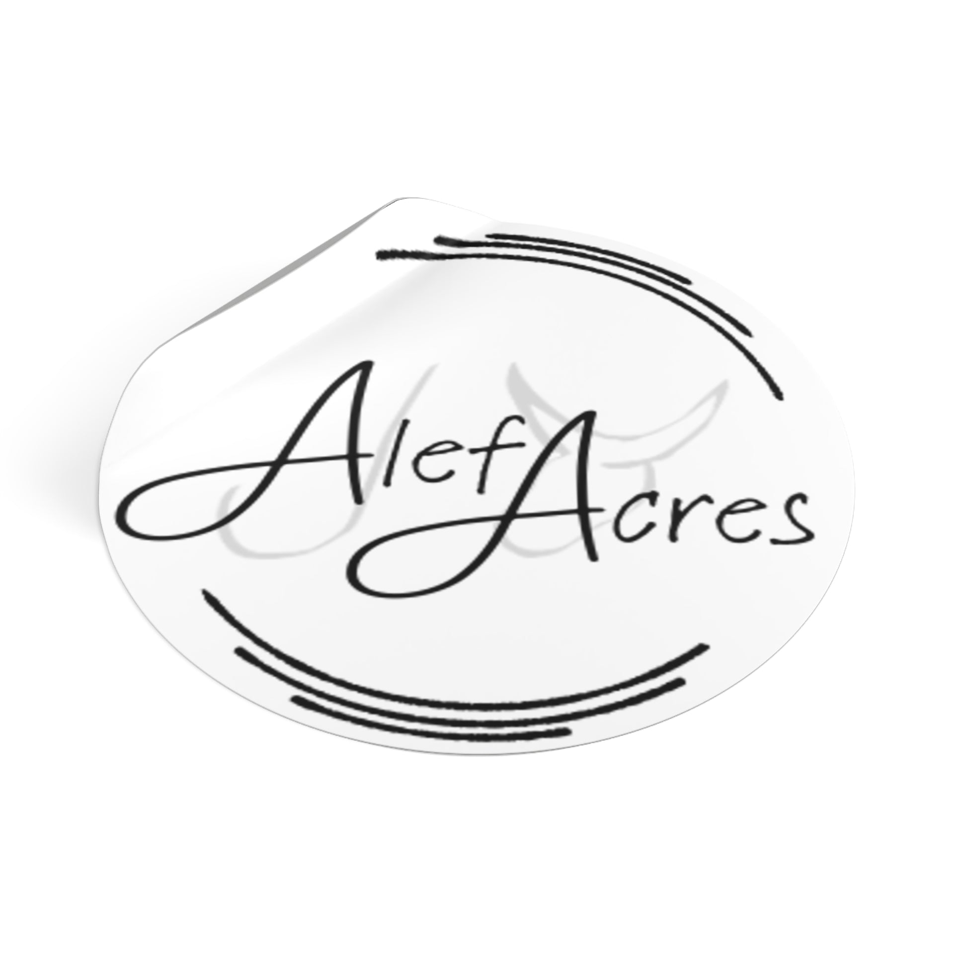 Alef Acres Round Stickers